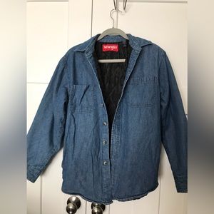 Wrangler quilted denim jacket